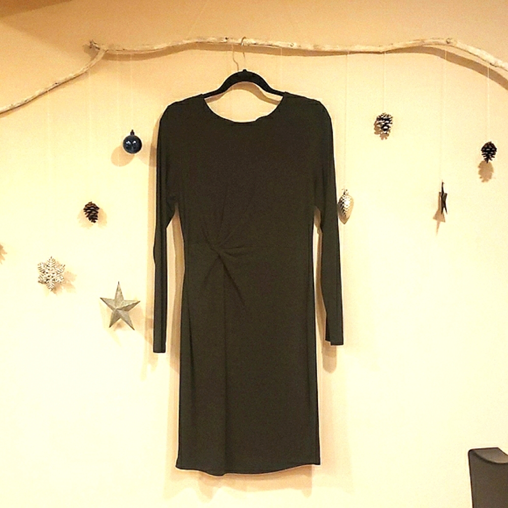 🔥 3/$30 🔥Womens Grey Long Sleeve Winter Dress Sz 12